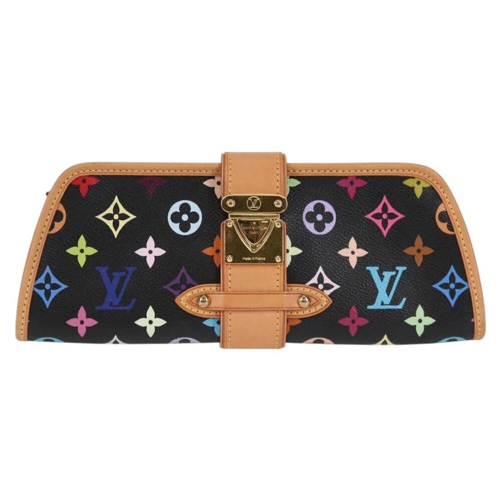 Louis Vuitton Monogram Multicolor Shirley Shoulder Bag Black